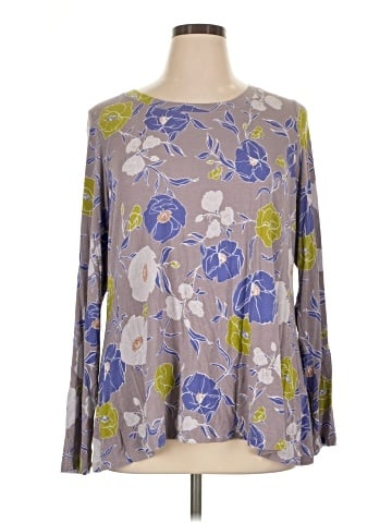 LOGO by Lori Goldstein Long Sleeve Blouse (view 1)