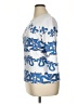 J. McLaughlin Print White Blue 3/4 Sleeve Blouse Size XL - photo 5
