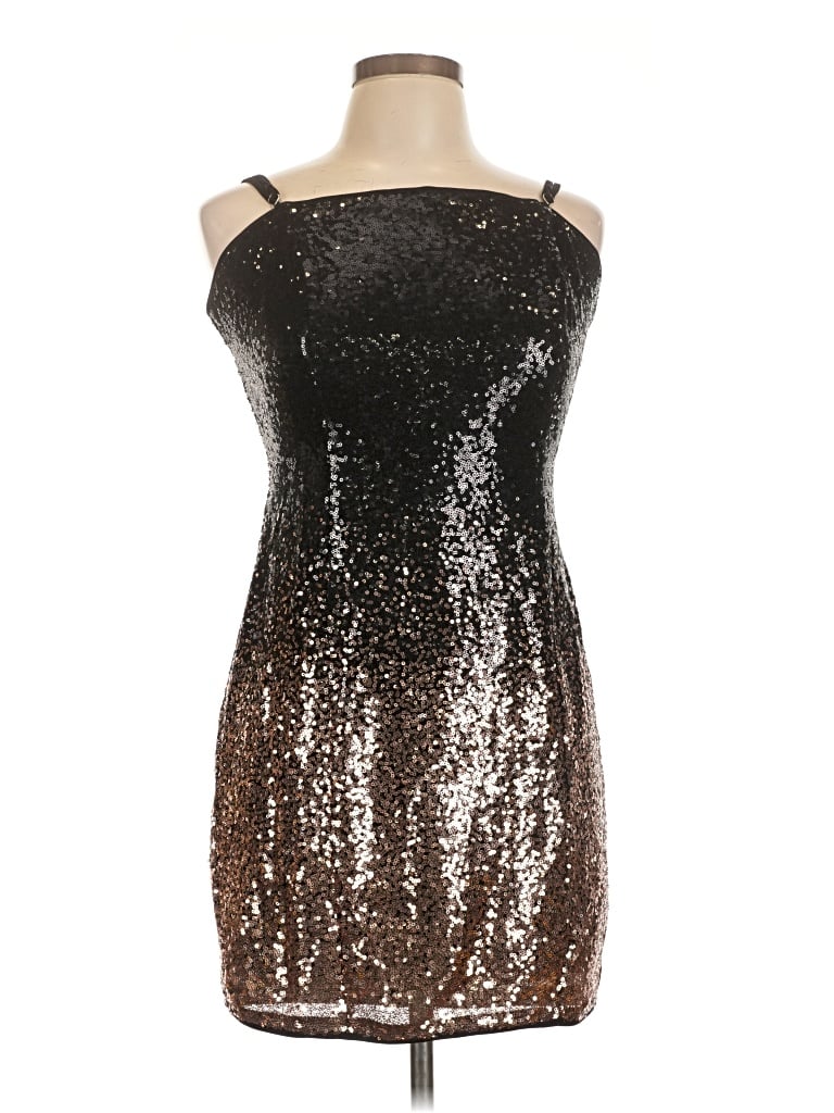 Pre-owned Iris Cocktail Dress In Brown