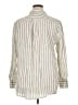 Quince 100% Linen Stripes Ivory Long Sleeve Button-Down Shirt Size XL - photo 2
