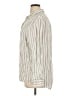 Quince 100% Linen Stripes Ivory Long Sleeve Button-Down Shirt Size XL - photo 5