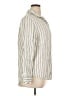 Quince 100% Linen Stripes Ivory Long Sleeve Button-Down Shirt Size XL - photo 4
