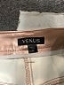 Venus 100% Polyester Metallic Tan Faux Leather Skirt Size 10 - photo 4