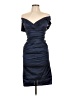 Talbot Runhof Blue Cocktail Dress Size L - photo 1