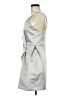 Roland Mouret 100% Polyester Silver Cocktail Dress Size 8 - photo 5