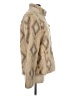 Gerry 100% Polyester Animal Print Tan Faux Fur Jacket Size L - photo 4