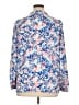 Talbots 100% Polyester Floral Blue Long Sleeve Blouse Size XL - photo 2