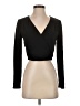 Bebe 100% Polyester Black Long Sleeve Top Size XS - photo 1