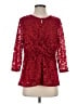 Onyx Red 3/4 Sleeve Blouse Size L - photo 1