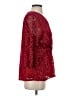 Onyx Red 3/4 Sleeve Blouse Size L - photo 4