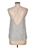 Express Silver Sleeveless Blouse Size L - photo 2