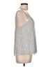 Express Silver Sleeveless Blouse Size L - photo 4