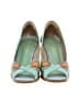 L'Artiste 100% Leather Floral Green Heels Size EU 39 - photo 2