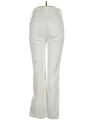 Madewell Kick Out Crop Jeans in Pure White (view 2)