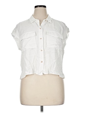 Rose + Olive Sleeveless Button Down Shirt