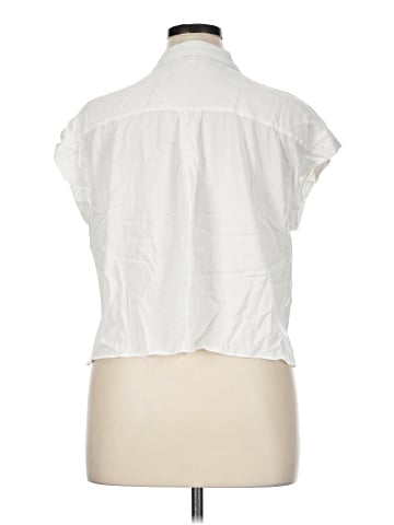 Rose + Olive Sleeveless Button-Down Shirt (view 2)