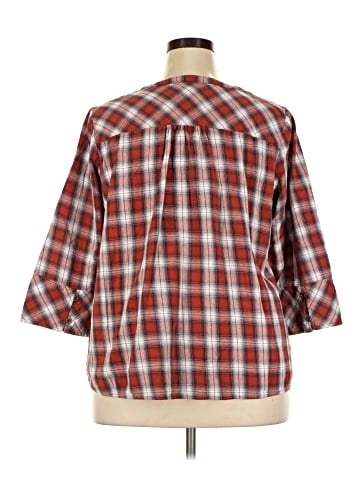 Skies Are Blue 3/4 Sleeve Button-Down Shirt (view 2)