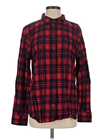 J.Crew Factory Store Long Sleeve Button-Down Shirt (view 1)