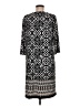 Chico's Print Black Casual Dress Size M - photo 2