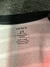 Carter's 100% Polyester Stripes Gray Long Sleeve Onesie 18-24 MO / 24 MO - photo 3