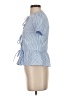 Edikted Blue Short Sleeve Blouse Size XS - photo 5
