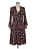 Max Studio Floral Red Brown Casual Dress Size M - photo 1