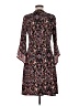 Max Studio Floral Red Brown Casual Dress Size M - photo 2