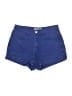 American Apparel Solid Blue Denim Shorts Size 27 waist - photo 1