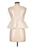 Thirty/Thirty 100% Cotton Ivory Sleeveless Blouse Size L - photo 2
