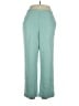 Alfred Dunner 100% Polyester Chevron-herringbone Teal Casual Pants Size 14 - photo 1