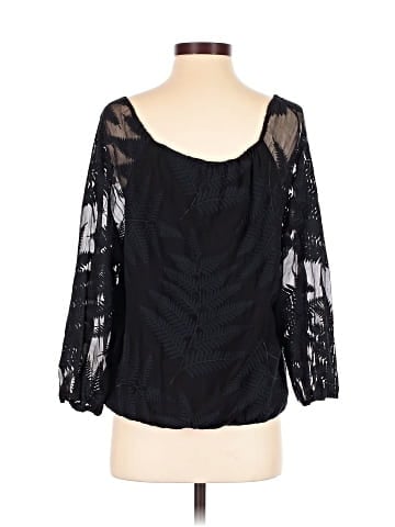 Alice + Olivia 3/4 Sleeve Silk Top (view 2)
