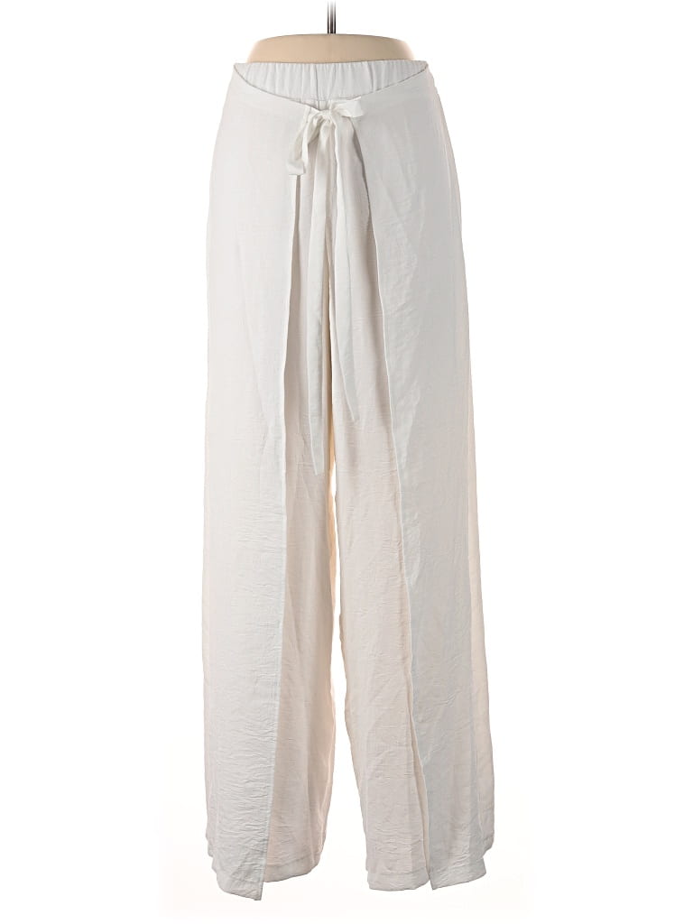 Pre-owned Zara Casual Pants In Ivory