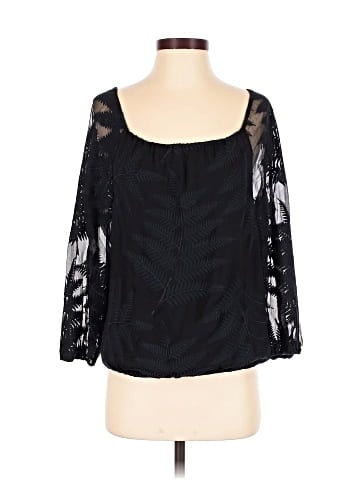 Alice + Olivia 3/4 Sleeve Silk Top (view 1)