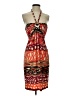 Nine West Graphic Orange Cocktail Dress Size 2 - photo 1