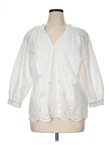 Lands' End 3/4 Sleeve Blouse (view 1)