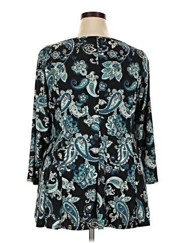 Roz & Ali 3/4 Sleeve Blouse (view 2)