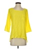 Sis Sis 100% Polyester Yellow 3/4 Sleeve Top Size S - photo 1
