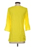 Sis Sis 100% Polyester Yellow 3/4 Sleeve Top Size S - photo 2