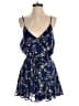 Trixxi 100% Polyester Floral Blue Romper Size M - photo 1
