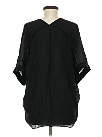 Vince. 3/4 Sleeve Silk Top (view 2)