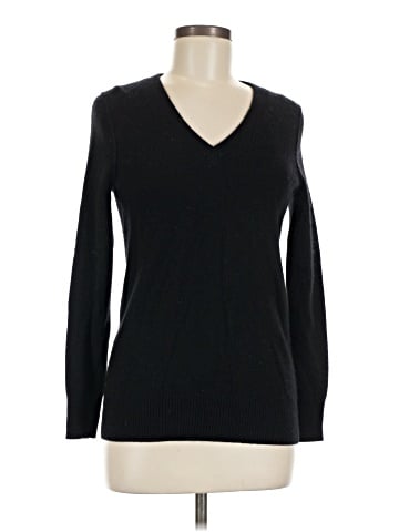 Aqua Cashmere Pullover Sweater (view 1)