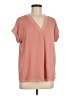 Calvin Klein Pink Short Sleeve Blouse Size M - photo 1