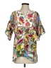 John Mark Teal Short Sleeve Blouse Size S - photo 1