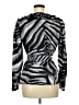 East5th 100% Polyester Silver Long Sleeve Blouse Size M - photo 2