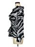 East5th 100% Polyester Silver Long Sleeve Blouse Size M - photo 5