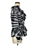East5th 100% Polyester Silver Long Sleeve Blouse Size M - photo 4