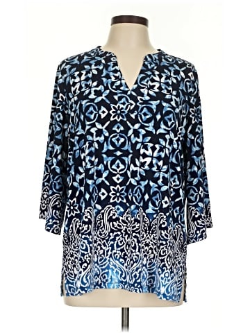 Susan Graver 3/4 Sleeve Blouse (view 1)