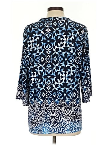 Susan Graver 3/4 Sleeve Blouse (view 2)