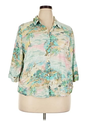 C&C California 3/4 Sleeve Button-Down Shirt (view 1)