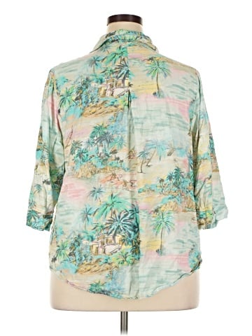 C&C California 3/4 Sleeve Button-Down Shirt (view 2)